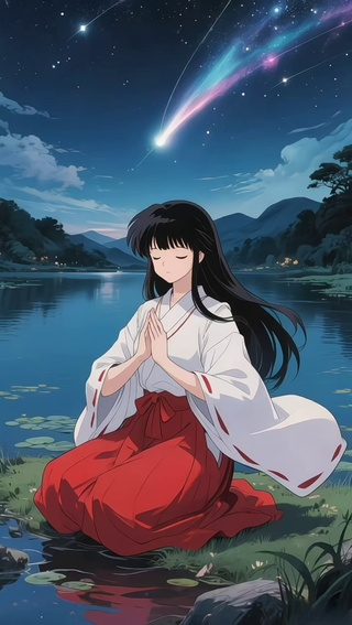 夏夜桔梗