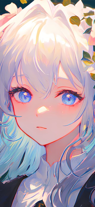 花丛美女