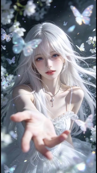 银子‖白发蝴蝶少女