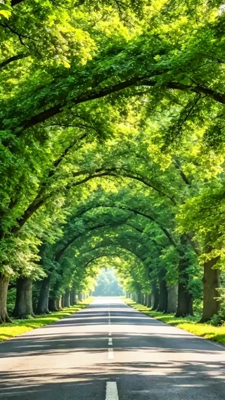 护眼林荫大道4K