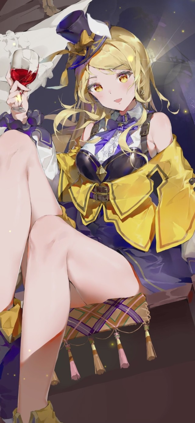 星空下的美少女