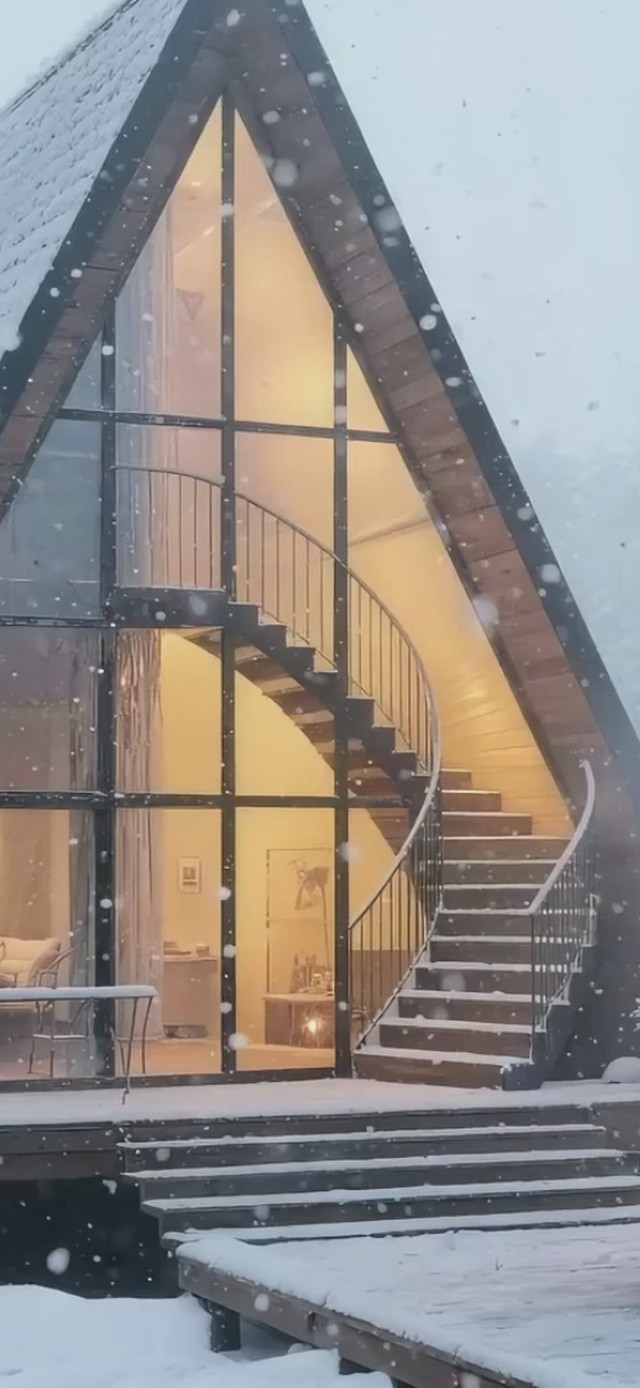 温馨冬日小屋