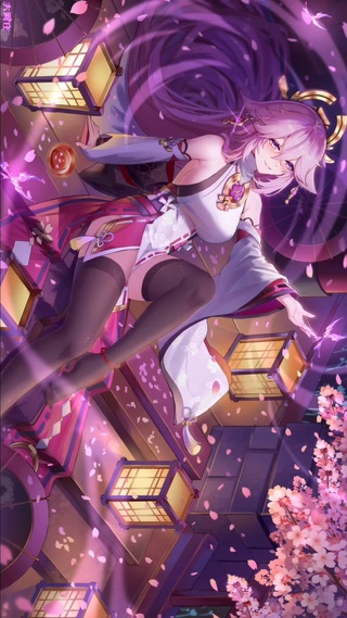 樱花夜晚月下独酌4k