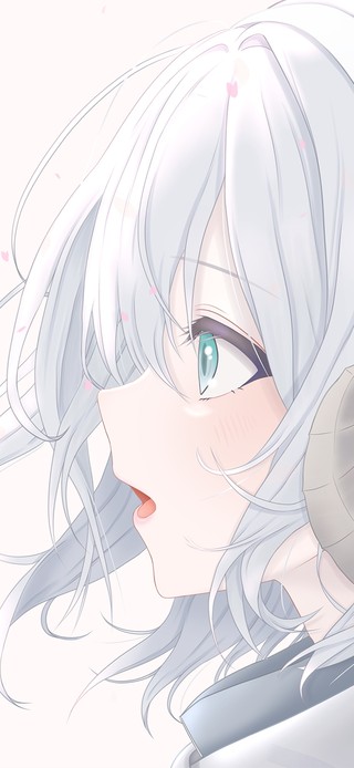 唯美白发少女