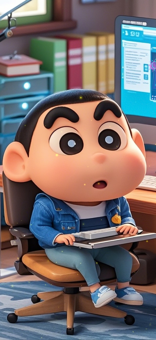 3D蜡笔小新打工