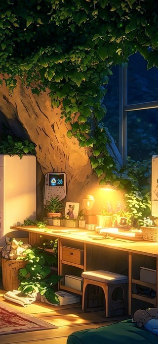 洞穴房间夜