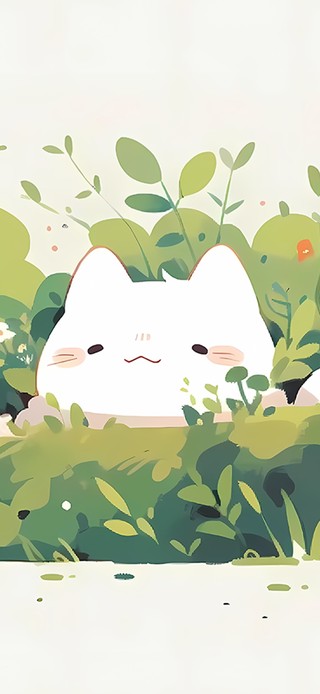 草丛里的猫咪