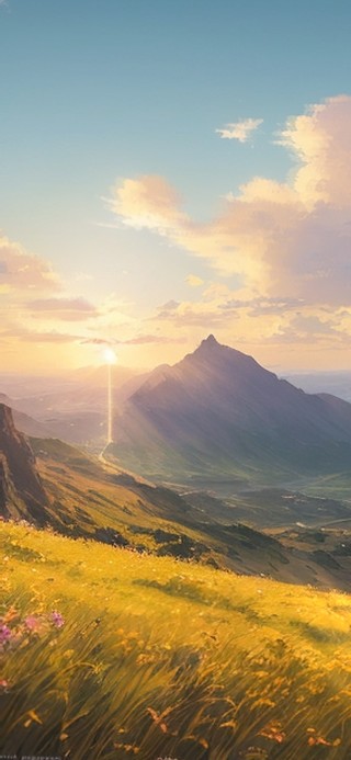 解忧壁纸·山间晚霞