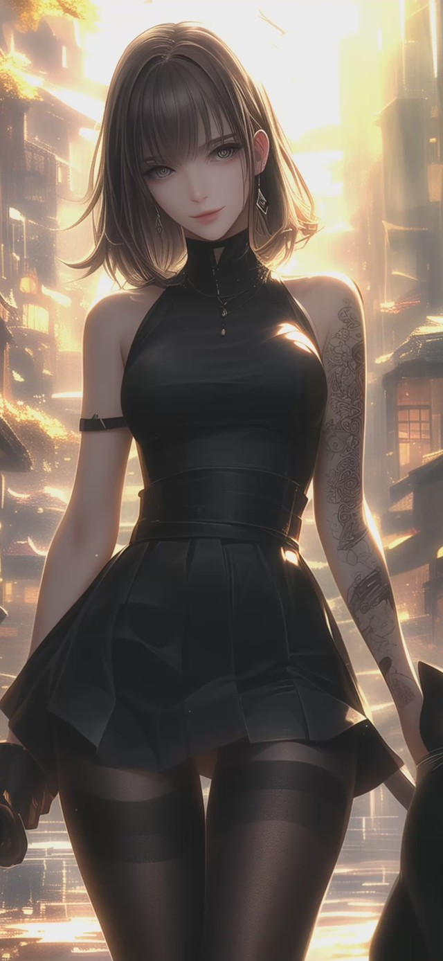 【禁转】可爱黑丝短裙少女