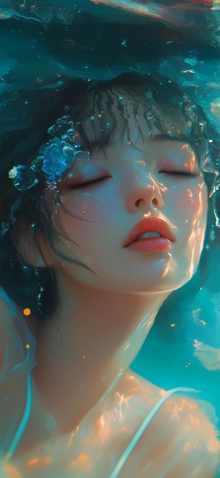 水中美女