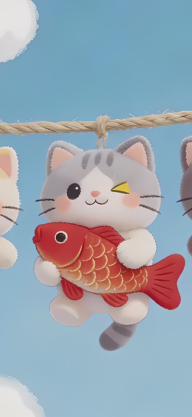 晒晒我的可爱猫咪玩偶