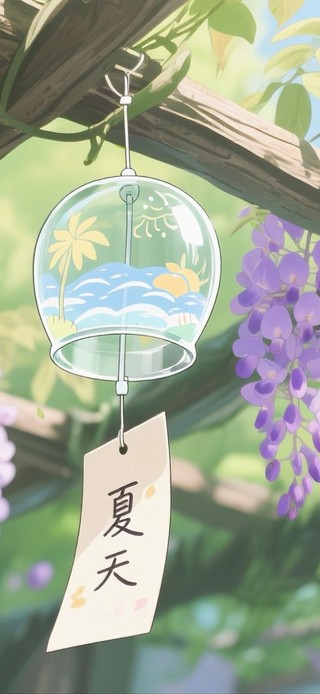 夏日紫藤花风铃