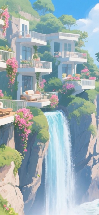 海边悬崖住宅区