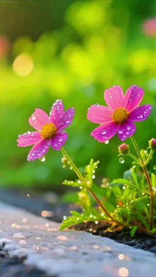 治愈清晨露珠4K