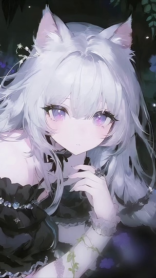 可爱的猫耳少女