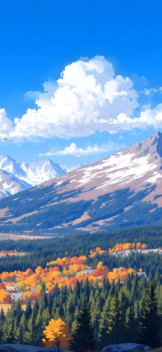 唯美的雪山