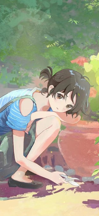 夏日花园女孩
