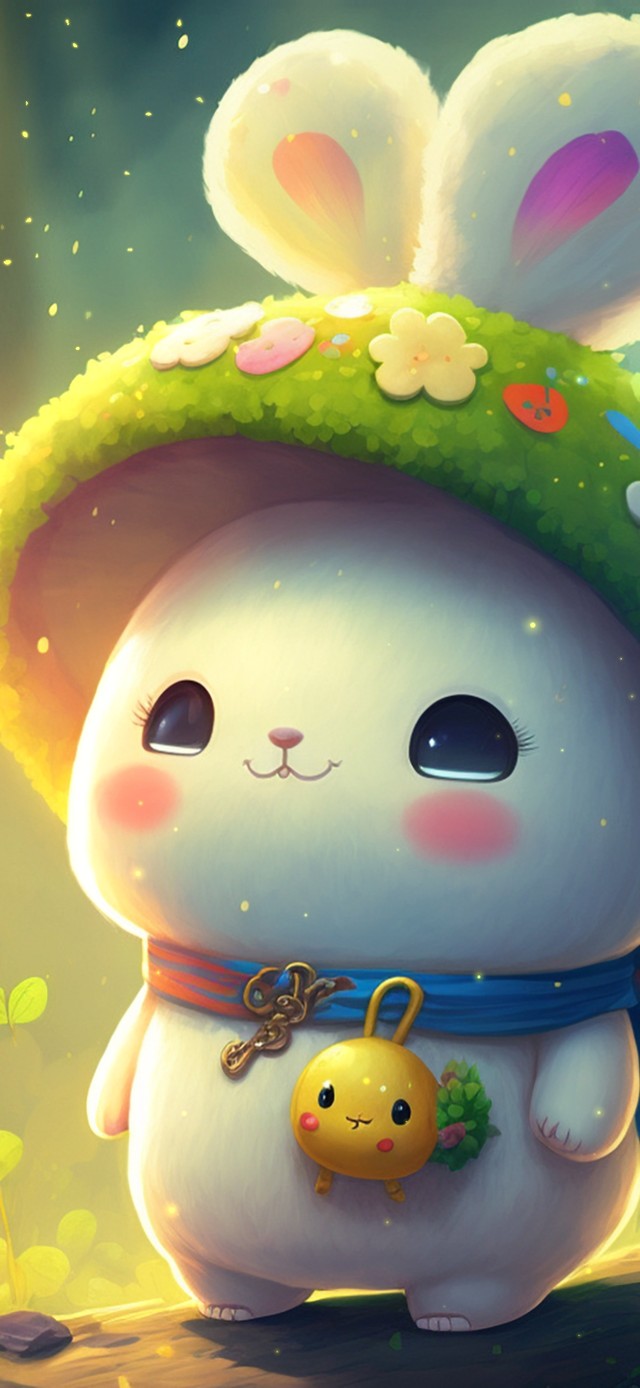可爱蘑菇小兔兔