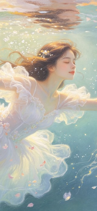 花漾壁纸|光效里的花仙子