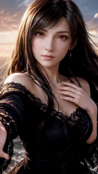 海岸落日女神