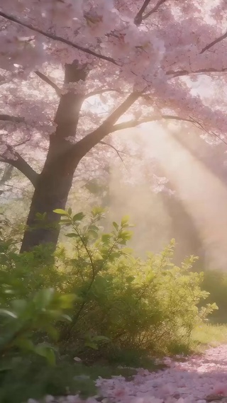 樱花树木