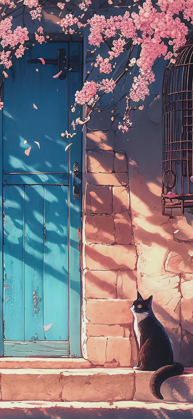 治愈猫猫插画