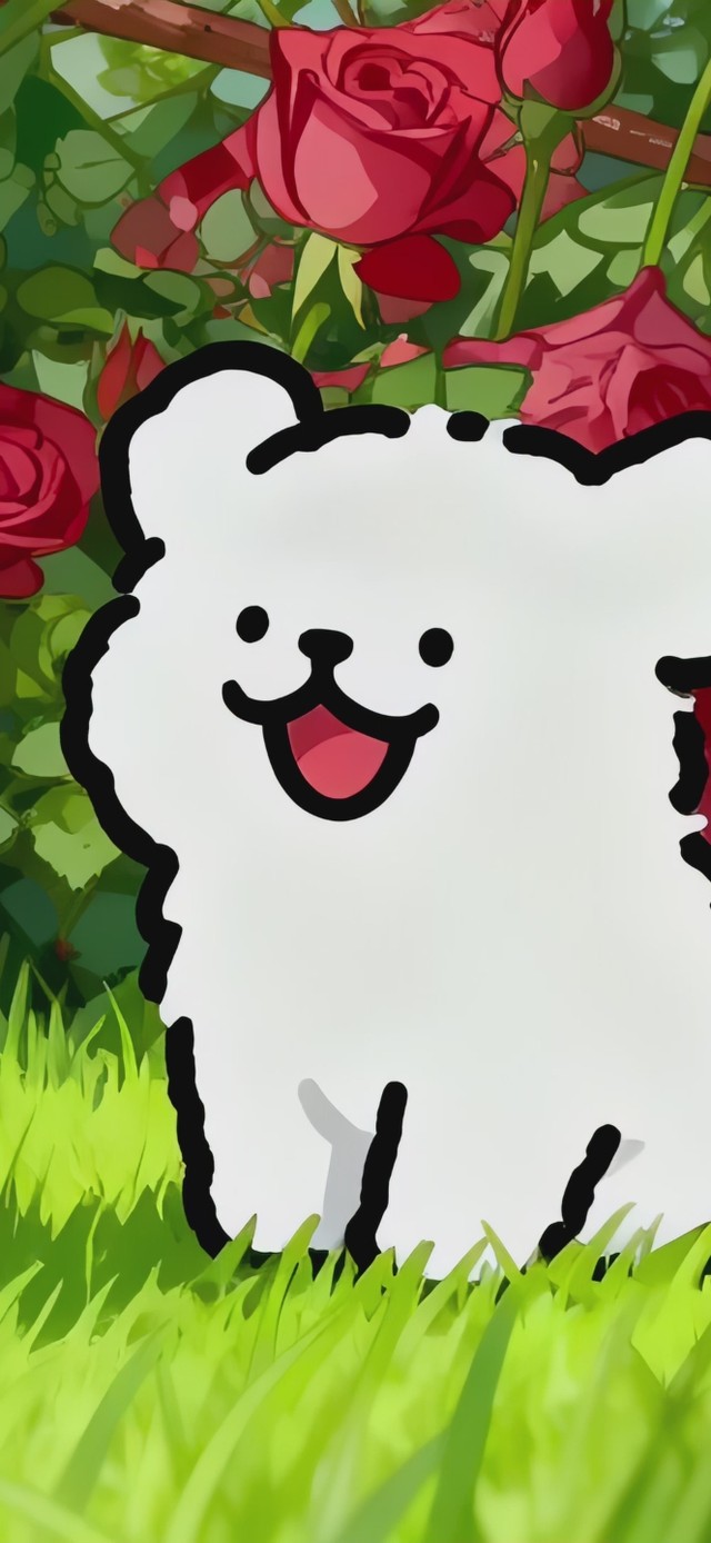 可爱情侣线条小狗