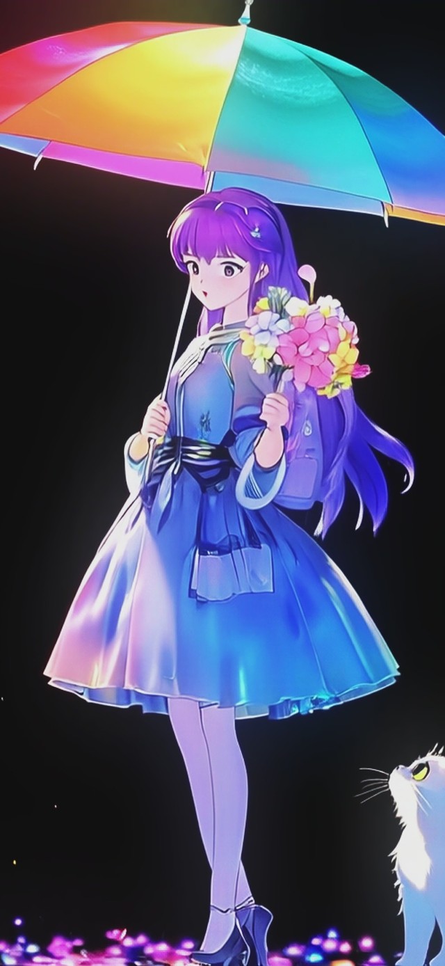 伞下梦幻女孩