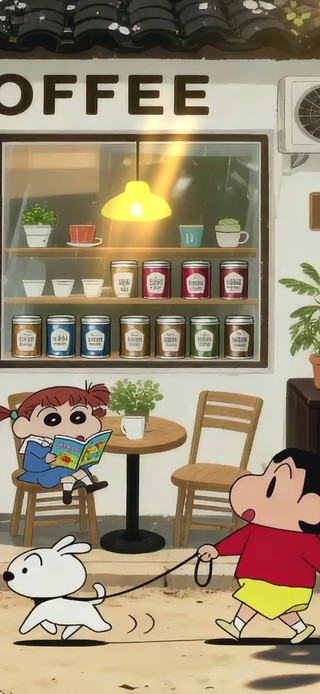 蜡笔小新午后咖啡店