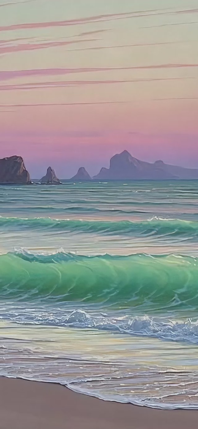 海边晚霞风景