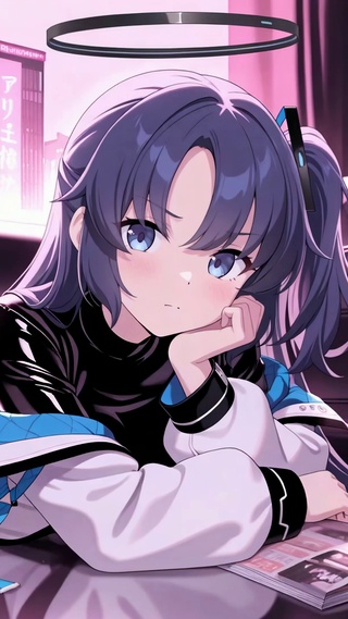 赛博都市紫发美少女早濑优香