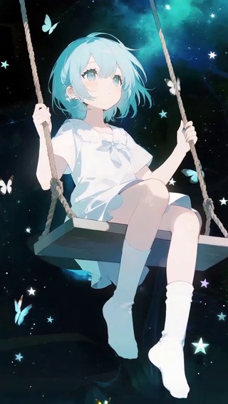 荡秋千的女孩