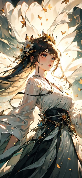 蝴蝶与女孩