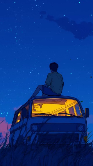 夜晚的星空