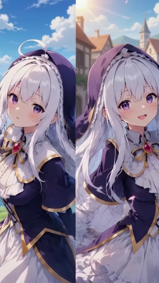 白毛萝莉美少女 