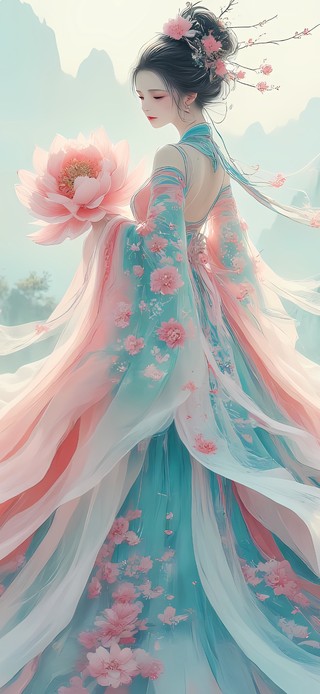 牡丹花女孩