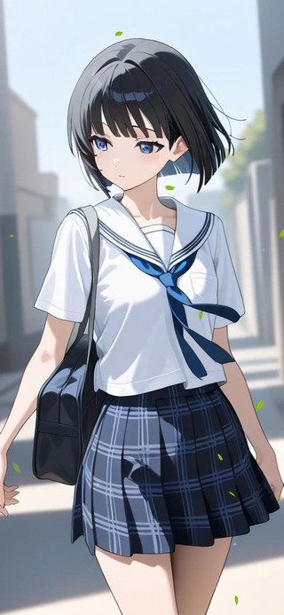 唯美街道少女