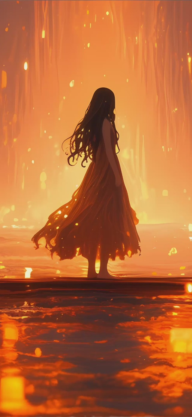 4K 唯美史诗火焰少女（禁转）