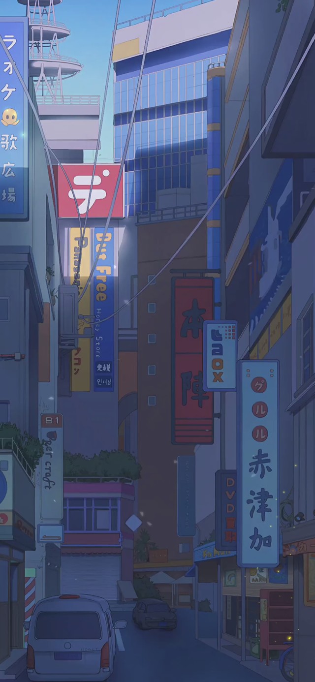 4K随时间变化的日系街道