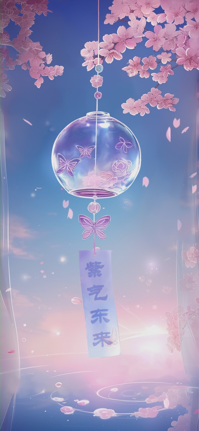 4K 祈福风铃 紫气东来