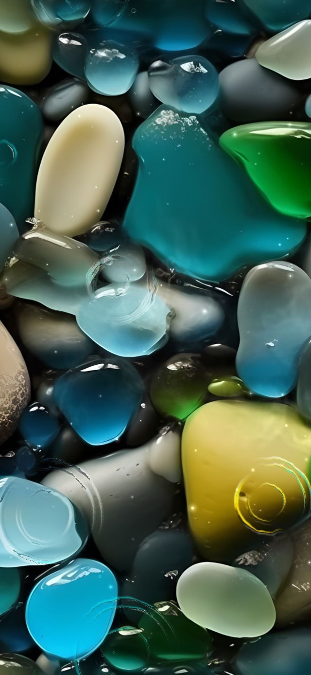 舒缓流动鹅卵石