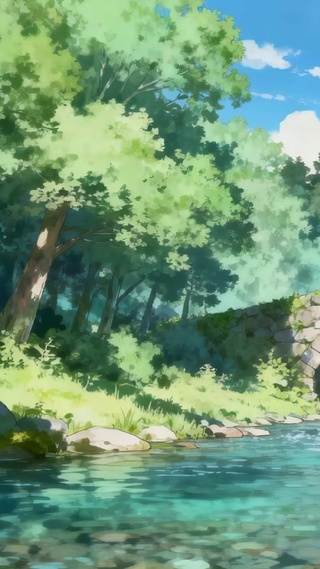 夏日溪流
