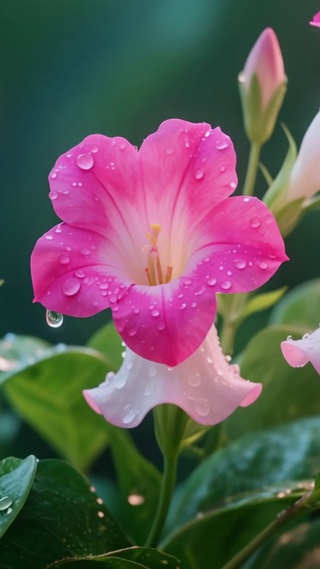 雨后牵牛花