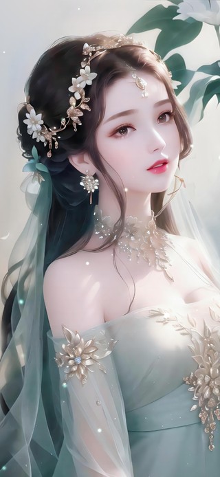 森系清新古风美女