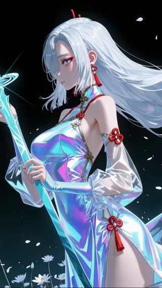 炫彩持剑少女申鹤