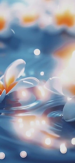 水漾花影