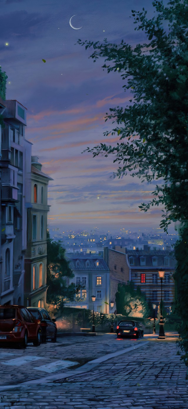 4K唯美治愈城市街道夜景