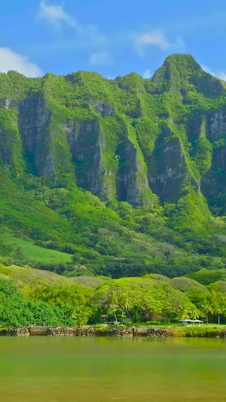 放松高山河流