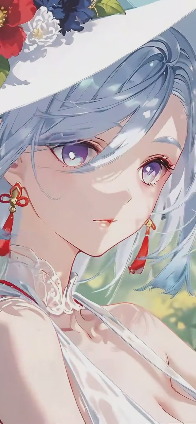 极致光影—蓝发带帽少女