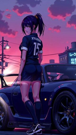 女孩汽车